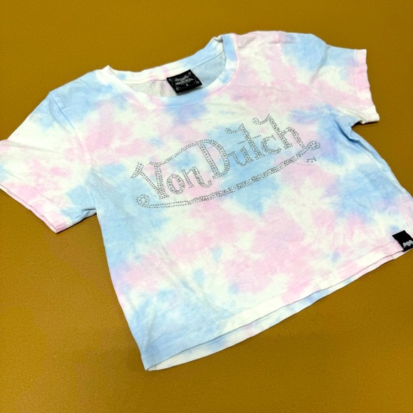 🍭SALE VON DUTCH BLING CROP TOP - Picture 1 of 6